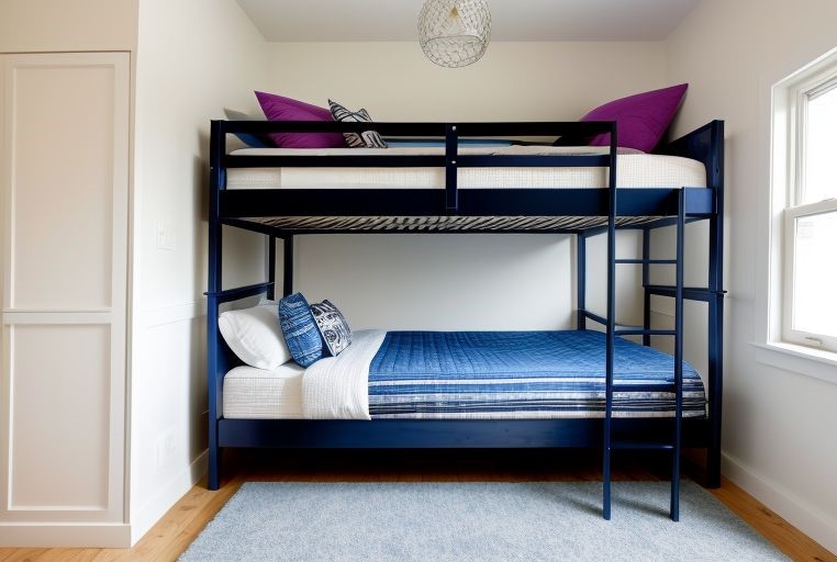 łóżka piętrowe z antresolą dla dwójki nastolatków