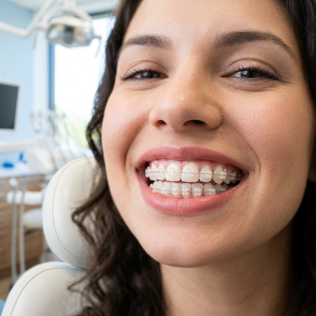 Nowoczesny aparat ortodontyczny, estetyczne zamki